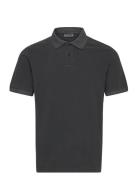 Weekday Short-Sleeved Cotton Piqué Polo Shirt Grå