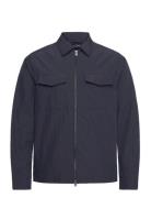 Fred Perry Zip Overshirt Marinblå