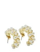 Pieces Fpkikkai Hoop Earrings Plated Guld