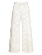 Mango Wide-Leg Jeans With Stripes And Belt Vit
