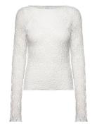 Bubbleroom Long Sleeve Lace Top Vit