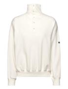 Polo Ralph Lauren Butt D-Placket Fleece Mockneck Vit