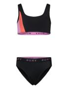 Roxy Colorblock Bralette Set Svart