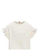 Kids Only Kogthyra Life S/S Capsleeve Top Wvn Vit