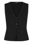 Gina Tricot Knitted Vest Svart