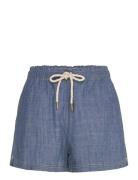 Lindex Shorts Magda Chambray Blå