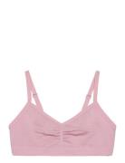 Lindex Top Seamless V Neck Rosa