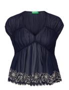 United Colors Of Benetton Blouse Marinblå