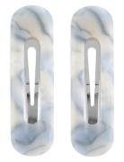 SUI AVA Marble Buckle Clip // 2 Pcs Blå