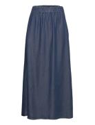 ONLY Onlpema Venedig Long Skirt Dnm Qyt Blå