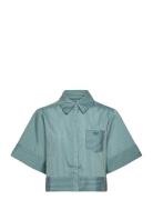 Malina Selene Cropped Shirt Blå