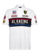 Polo Ralph Lauren Classic Fit Mesh Graphic Polo Shirt Vit