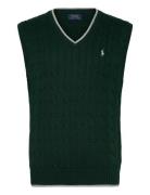 Polo Ralph Lauren Cable-Knit Cotton Sweater Vest Grön
