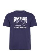 GANT Graphic T-Shirt Blå