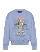 Ralph Lauren Kids Polo Bear Terry Sweatshirt Blå
