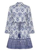 JDY Jdyanna 7/8 Dress Wvn Noos Blå