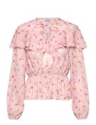 Bubbleroom Flounce Blouse Rosa