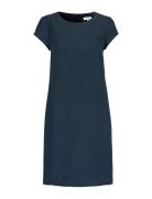 Newhouse Klara Linen Dress Marinblå