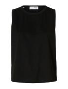 Selected Femme Slfessential Sl Boxy Tank Top Noos Svart