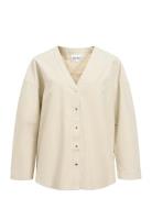 Object Objyale L/S Oz Shirt E Ss Fair Kräm