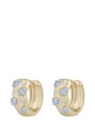SNÖ Of Sweden Jen St Wide Ring Ear G/Light Blue - Guld