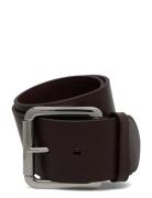 Lauren Ralph Lauren Vachetta Leather Wide Belt Brun
