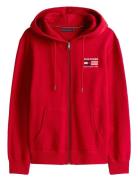 Tommy Hilfiger Americana Zip Through Hoody Röd