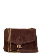 Lauren Ralph Lauren Suede Small Bradley Convertible Bag Brun