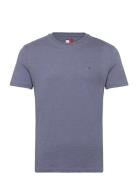 Tommy Jeans Tjm Xslim Jaspe Htr Tee Ext Blå
