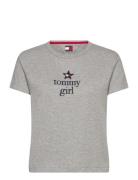 Tommy Jeans Tommy Girl Graphic T-Shirt Grå