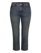 Lauren Women Mid-Rise Straight Ankle Jean Blå