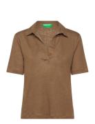 United Colors Of Benetton H/S Polo Shirt Brun