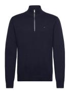 Tommy Jeans Tjm Slm Ess Light ¼ Zip Swtr Ext Marinblå