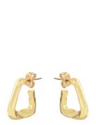 Pieces Pcbikka Hoop Earrings Plated Tag Fp Cp Guld