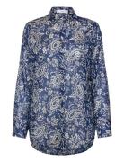 Mango Printed Cotton Shirt Svart