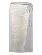 Mango Sequin Beach Wrap Silver