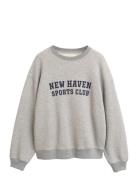 GANT Graphic C-Neck Sweat Grå