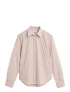 GANT Reg Classic Poplin Striped Shirt Orange
