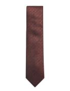 Lindbergh Black Structured Linen Blend Tie 7 Cmstructured Linen Blend ...