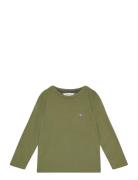 GANT Shield Ls T-Shirt Khaki Green