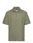 Fat Moose Float Jacquard Shirt S/S Grön