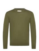GANT Extrafine Merino Wool C-Neck Khaki Green