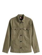 Tommy Hilfiger Cotton Twill Shirt Jacket Khaki Green