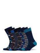 JBS Jbs Socks Bamboo 7 Pairs Box Blå