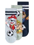 Name It Nmmjonathan Paw 3P Sock Cplg Multi/patterned