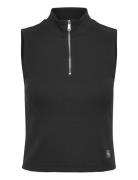 Calvin Klein Jeans A- Woven Label Sl Qz Top Svart