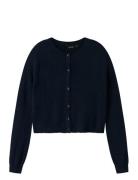 LMTD Nlflodet Ls Short Knit Cardigan Noos Marinblå