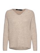 Vero Moda Vmcrewlefile Ls V-Neck Blouse Grå