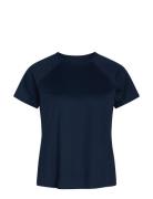 ZEBDIA Women Sports T-Shirt Marinblå