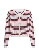 Tommy Jeans Tjw Essential Crew Neck Cardigan Röd